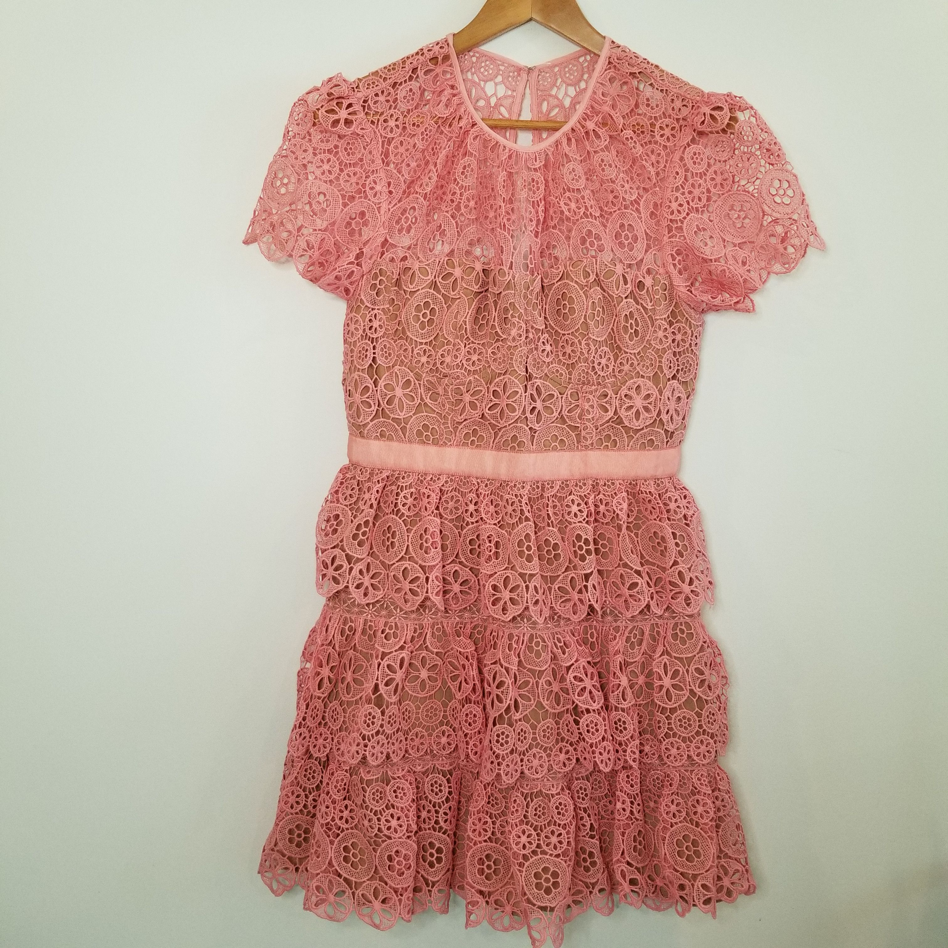 Self-Portrait Self Portrait High Neck Star Lace Dress Size 6 | Grailed