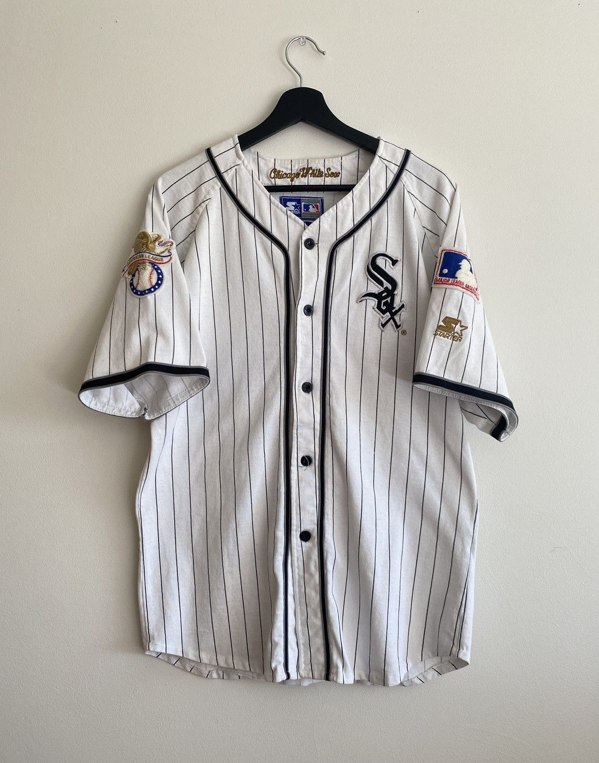 Maillot De Baseball Vintage Starter Chicago White Sox Années 90 - Taille XL - Original