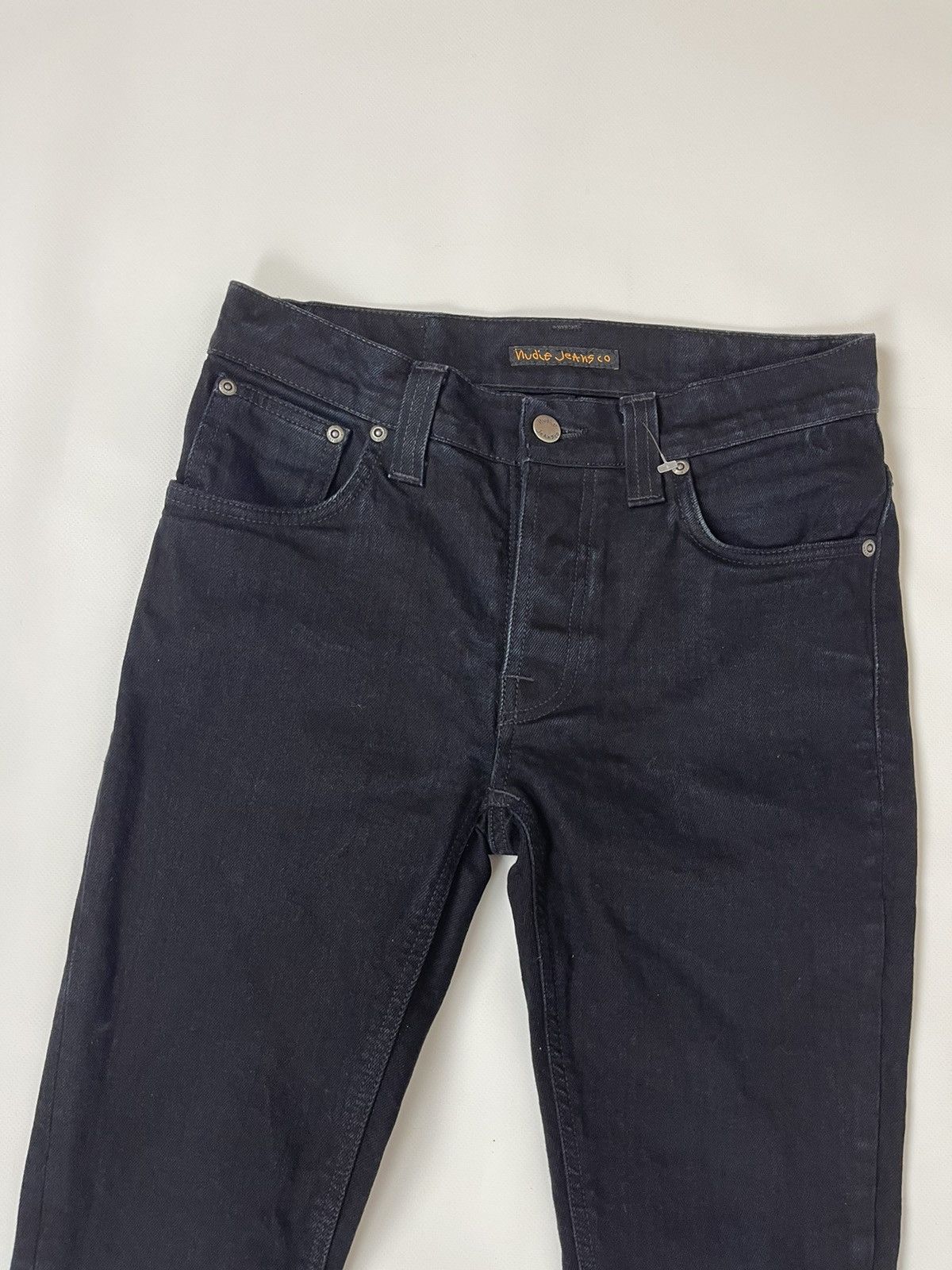 Japanese Brand × Nudie Jeans Nudie Jeans grim tim black ring skinny jeans pants denim Size US 29 - 2 Thumbnail