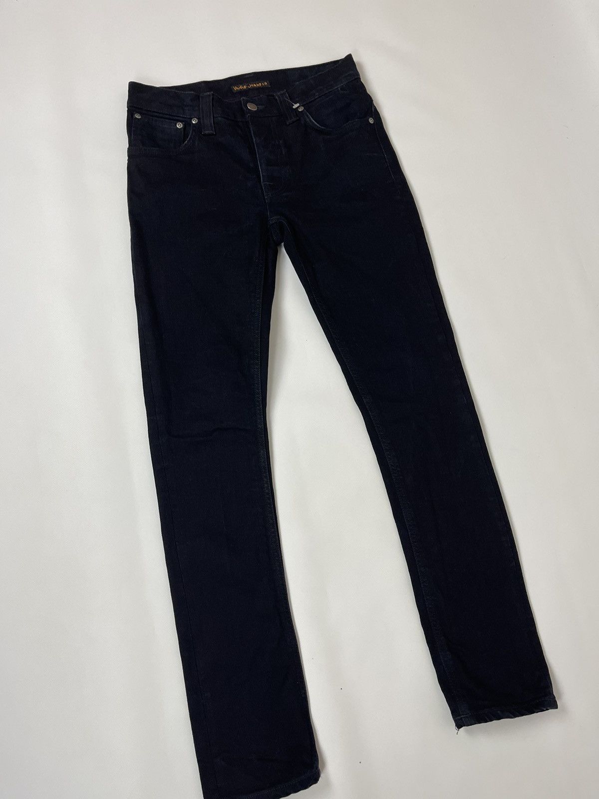 Japanese Brand × Nudie Jeans Nudie Jeans grim tim black ring skinny jeans pants denim Size US 29 - 5 Thumbnail