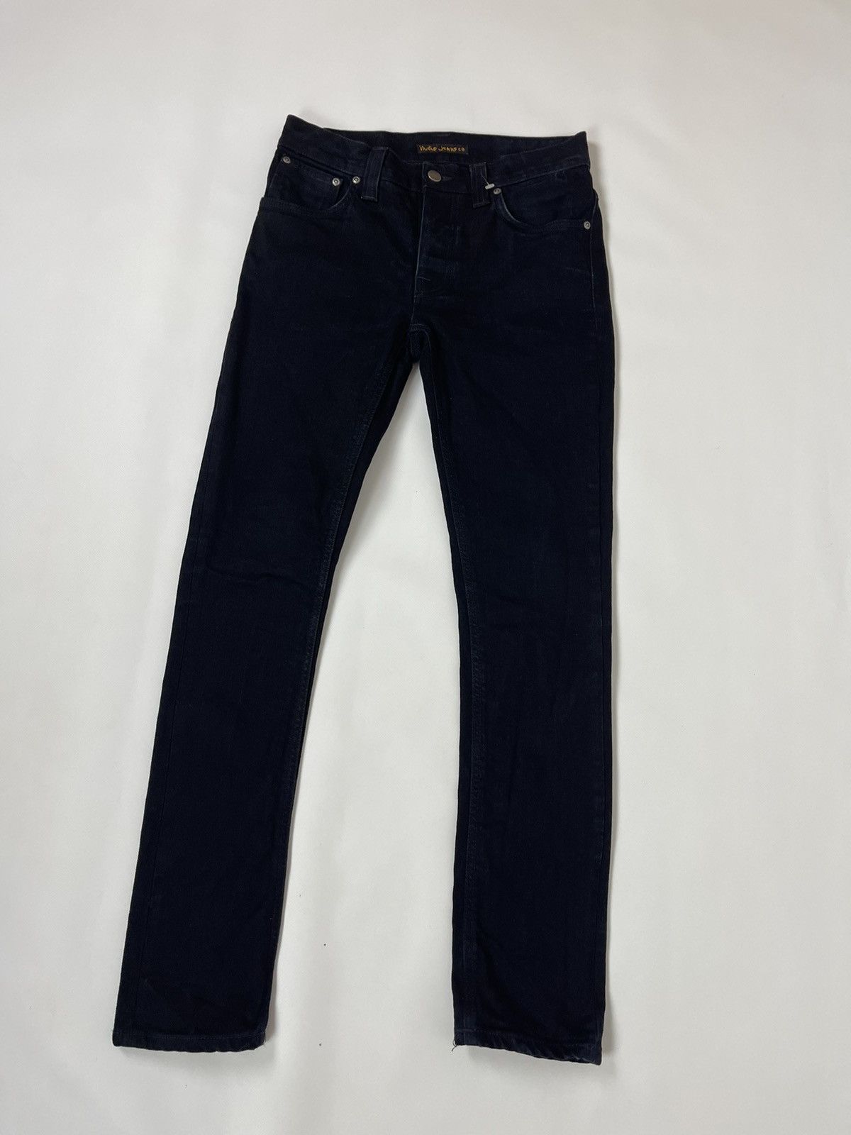 Japanese Brand × Nudie Jeans Nudie Jeans grim tim black ring skinny jeans pants denim Size US 29 - 4 Thumbnail