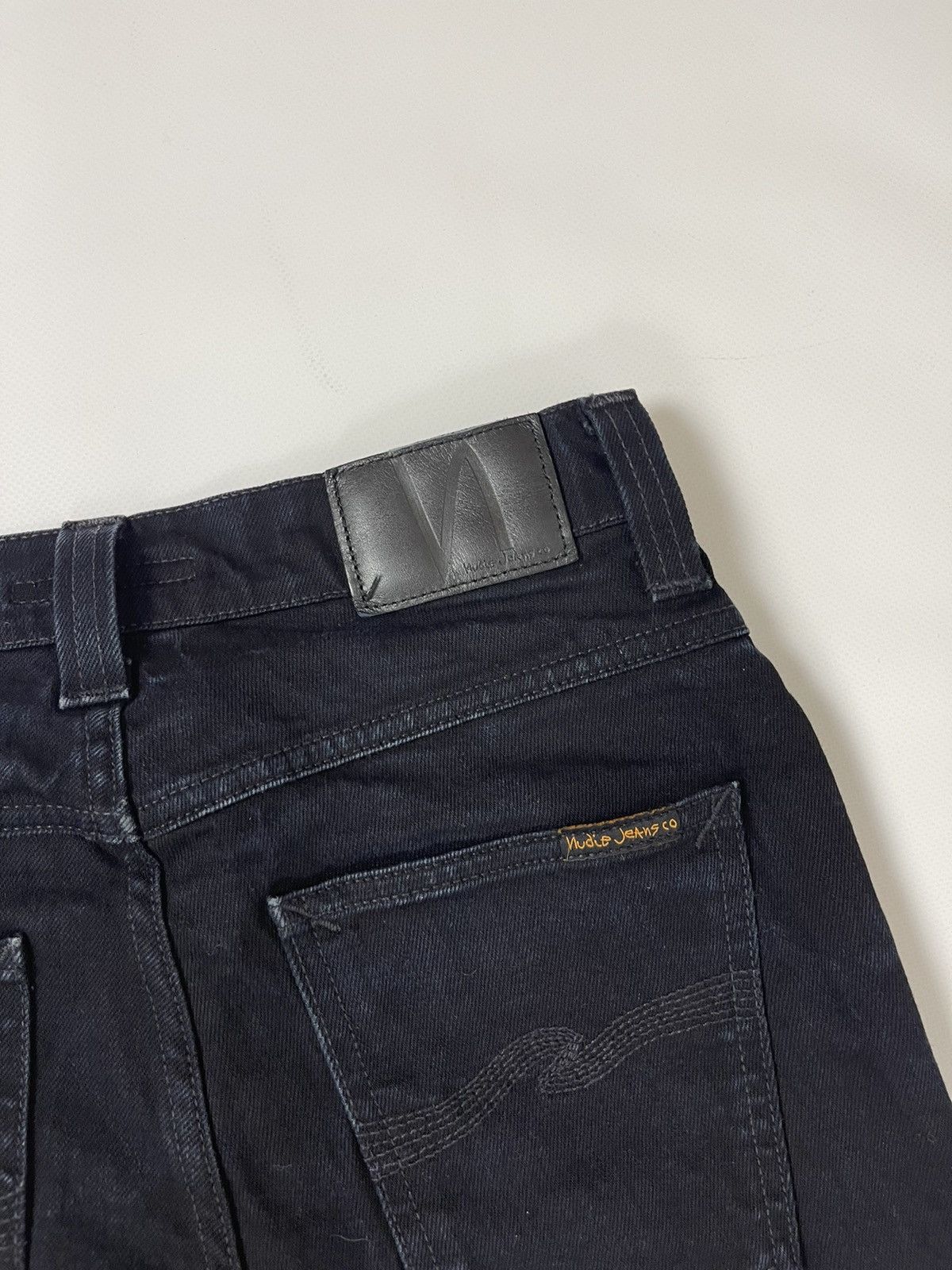 Japanese Brand × Nudie Jeans Nudie Jeans grim tim black ring skinny jeans pants denim Size US 29 - 13 Thumbnail