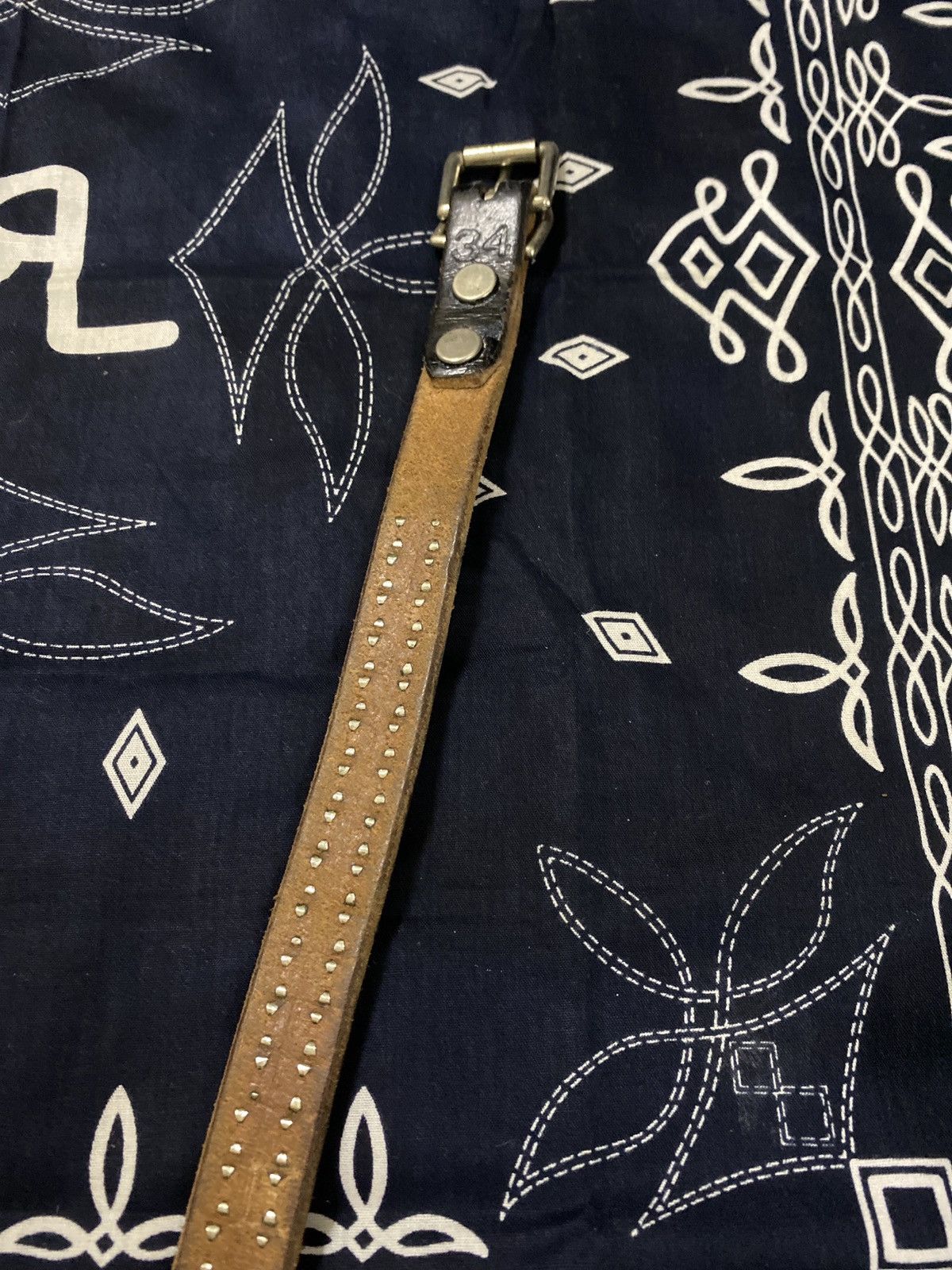 Hollywood Trading Company Htc Hollywood trading X another heaven studded narrow belt Size 34 - 2 Thumbnail