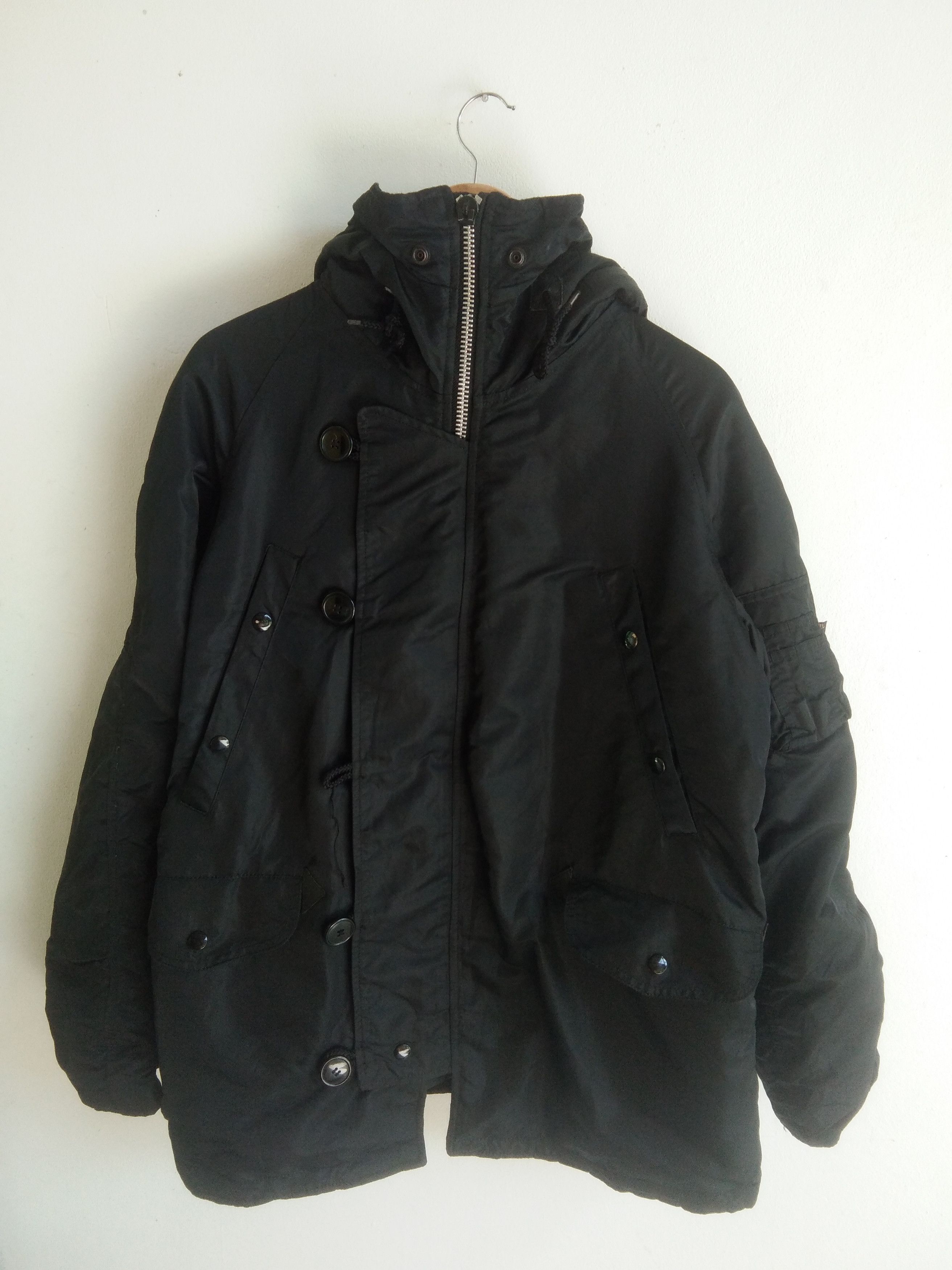 Alpha Industries Utility Tactical Hooded Fur Parka Jacket