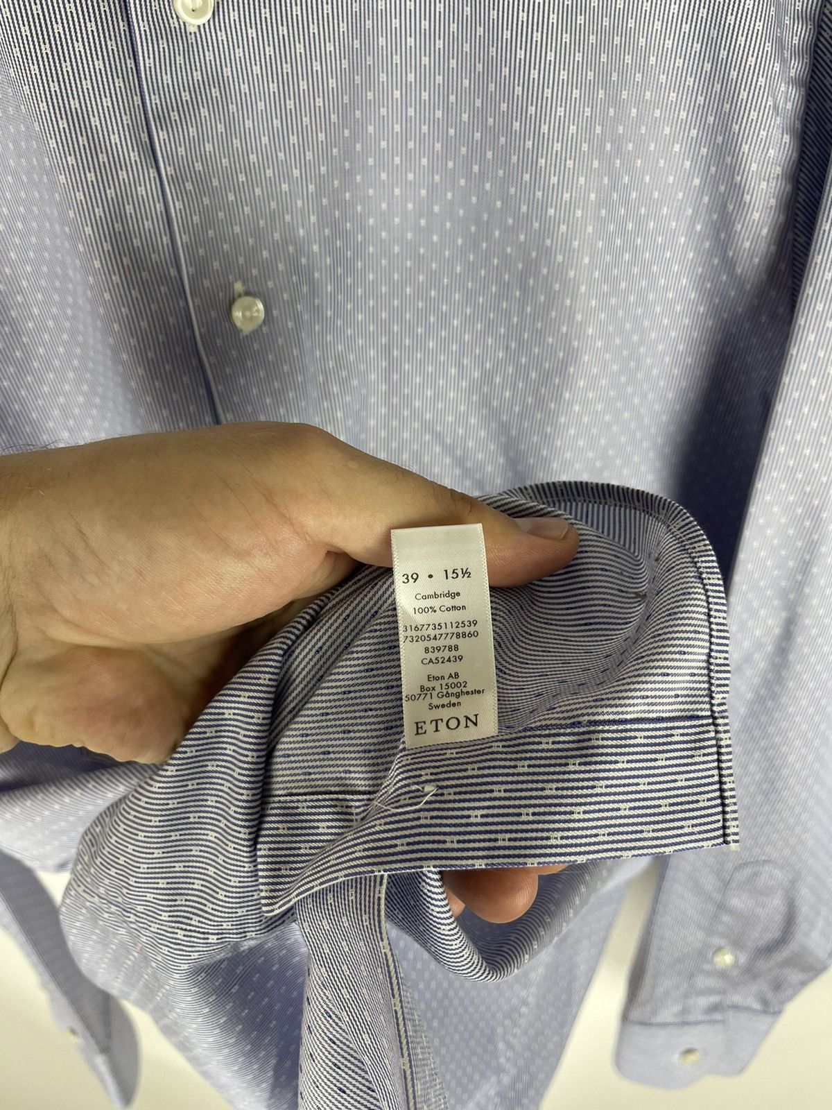 Eton Eton Cambridge shirt pattern long sleeve classic Size US M / EU 48-50 / 2 - 11 Thumbnail