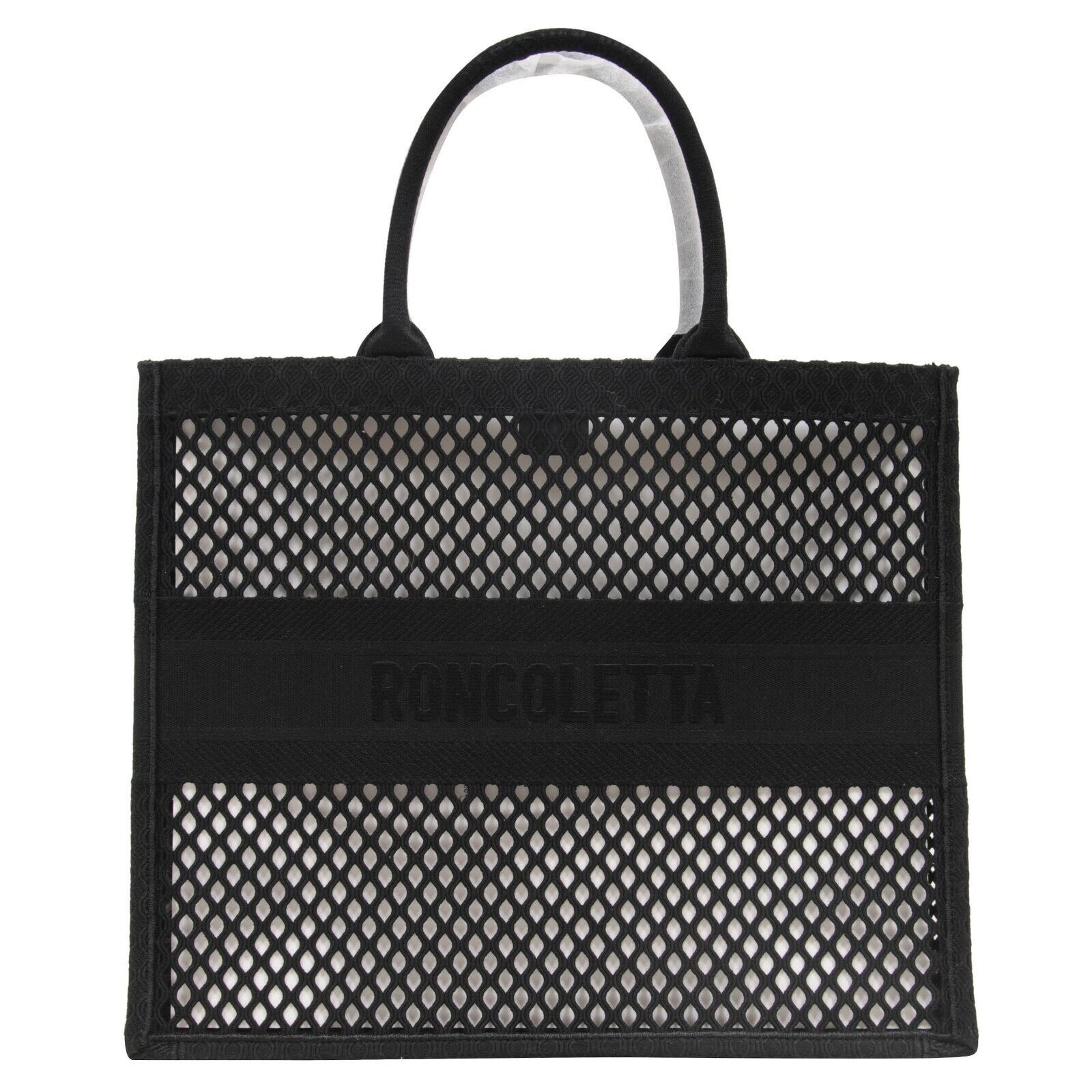 Dior Book Tote Bag Large Black Logo Woven Size ONE SIZE - 2 Thumbnail