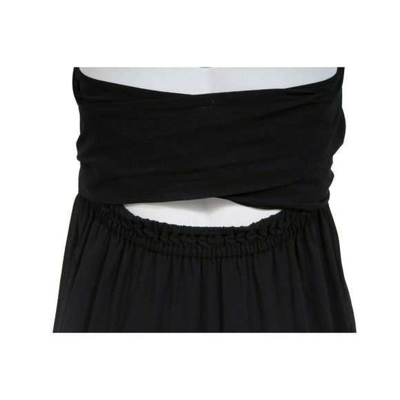 Emilio Pucci Black Silk Stretch Fringe Crystal Tassel Long Dress Size XS / US 0-2 / IT 36-38 - 7 Thumbnail