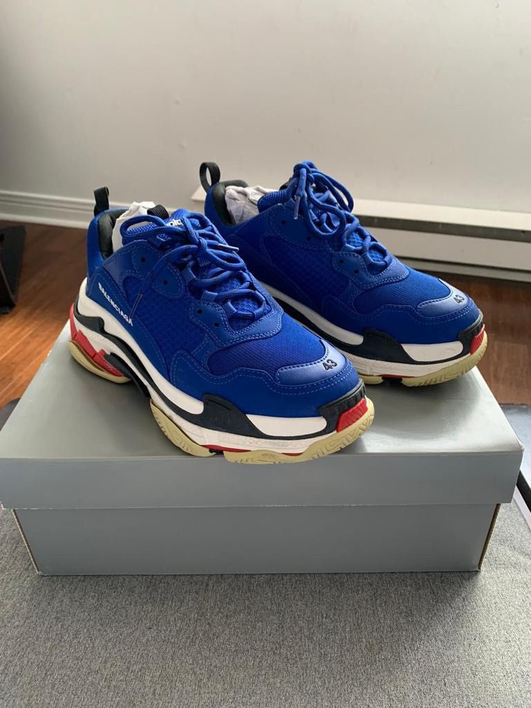 Balenciaga Balenciaga triple S blue Size US 10 / EU 43 - 1 Thumbnail