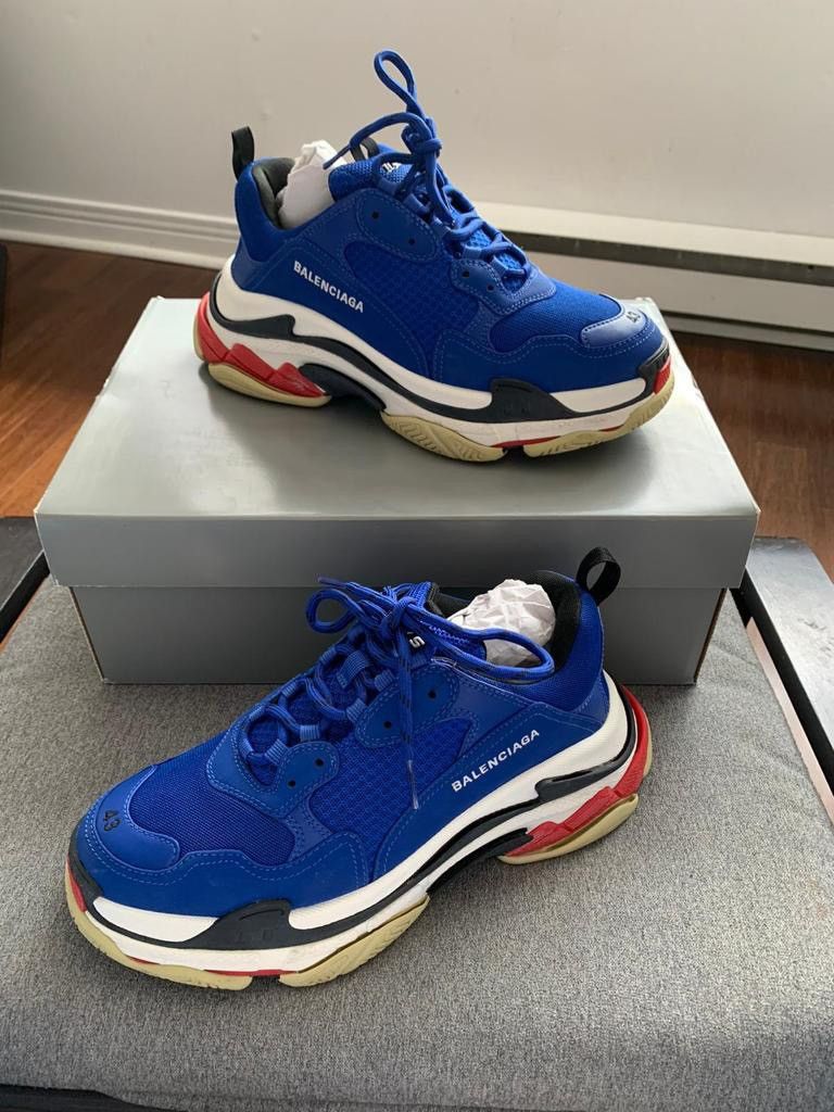 Balenciaga Balenciaga triple S blue Size US 10 / EU 43 - 4 Thumbnail