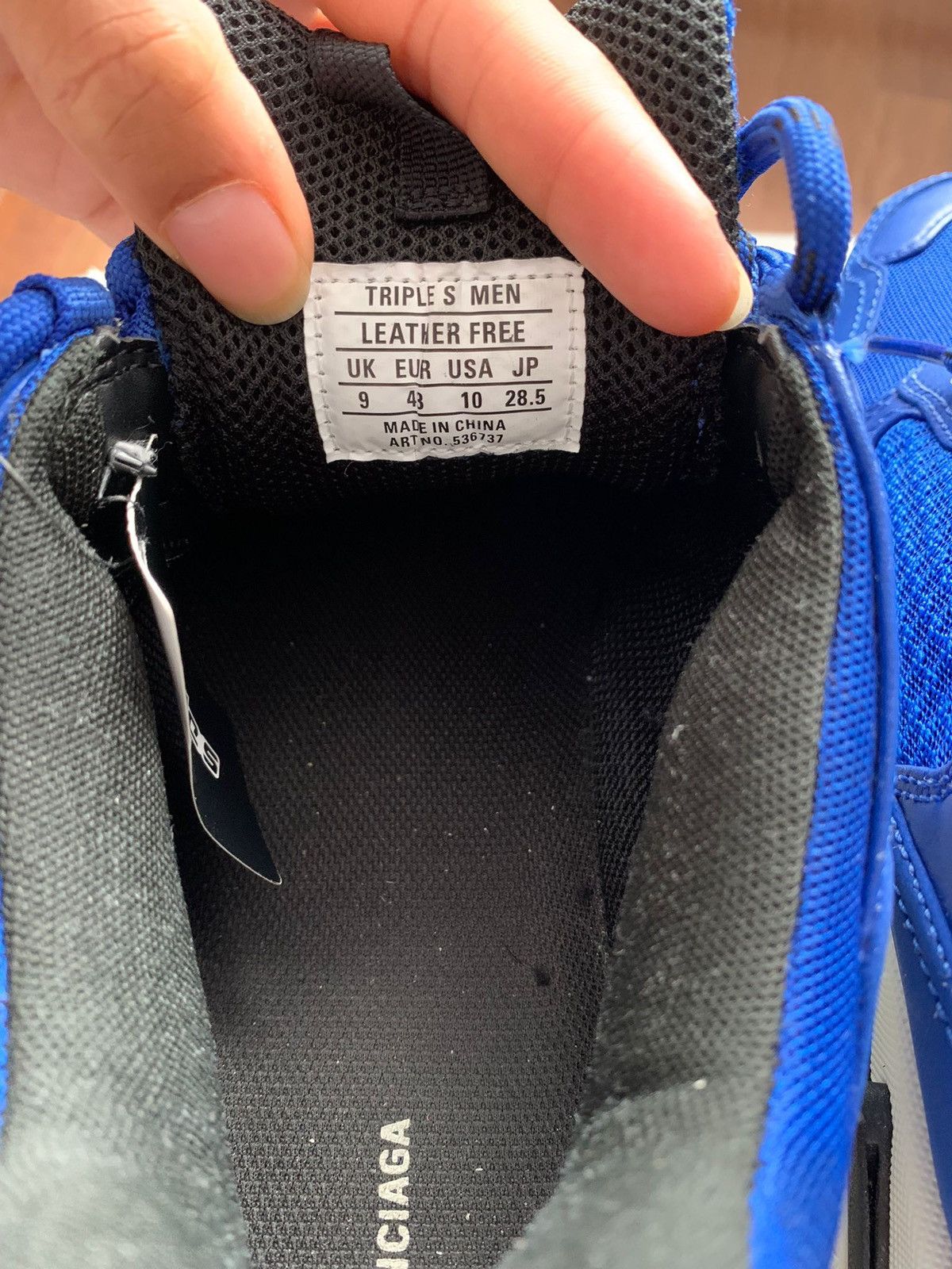Balenciaga Balenciaga triple S blue Size US 10 / EU 43 - 5 Thumbnail
