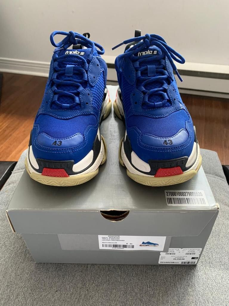 Balenciaga Balenciaga triple S blue Size US 10 / EU 43 - 3 Thumbnail