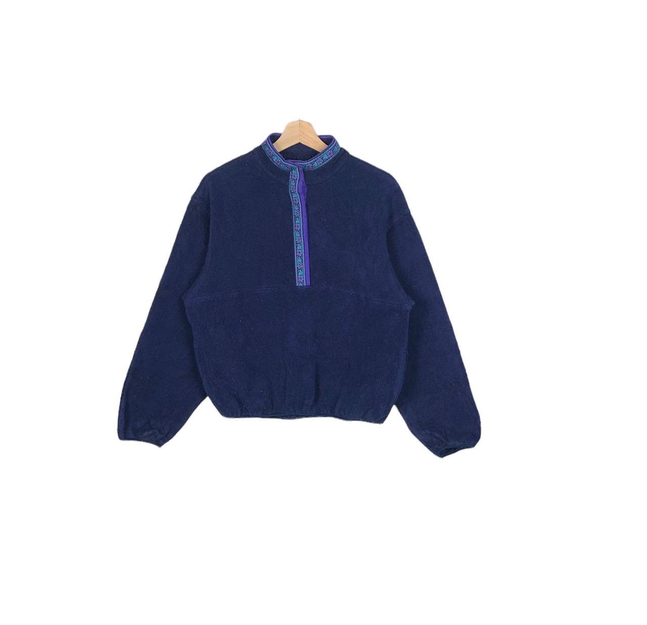 L.L. Bean Vintage 90s L.L Bean Fleece Half Zipper Jacket Anorak Navajo Size US M / EU 48-50 / 2 - 1 Thumbnail