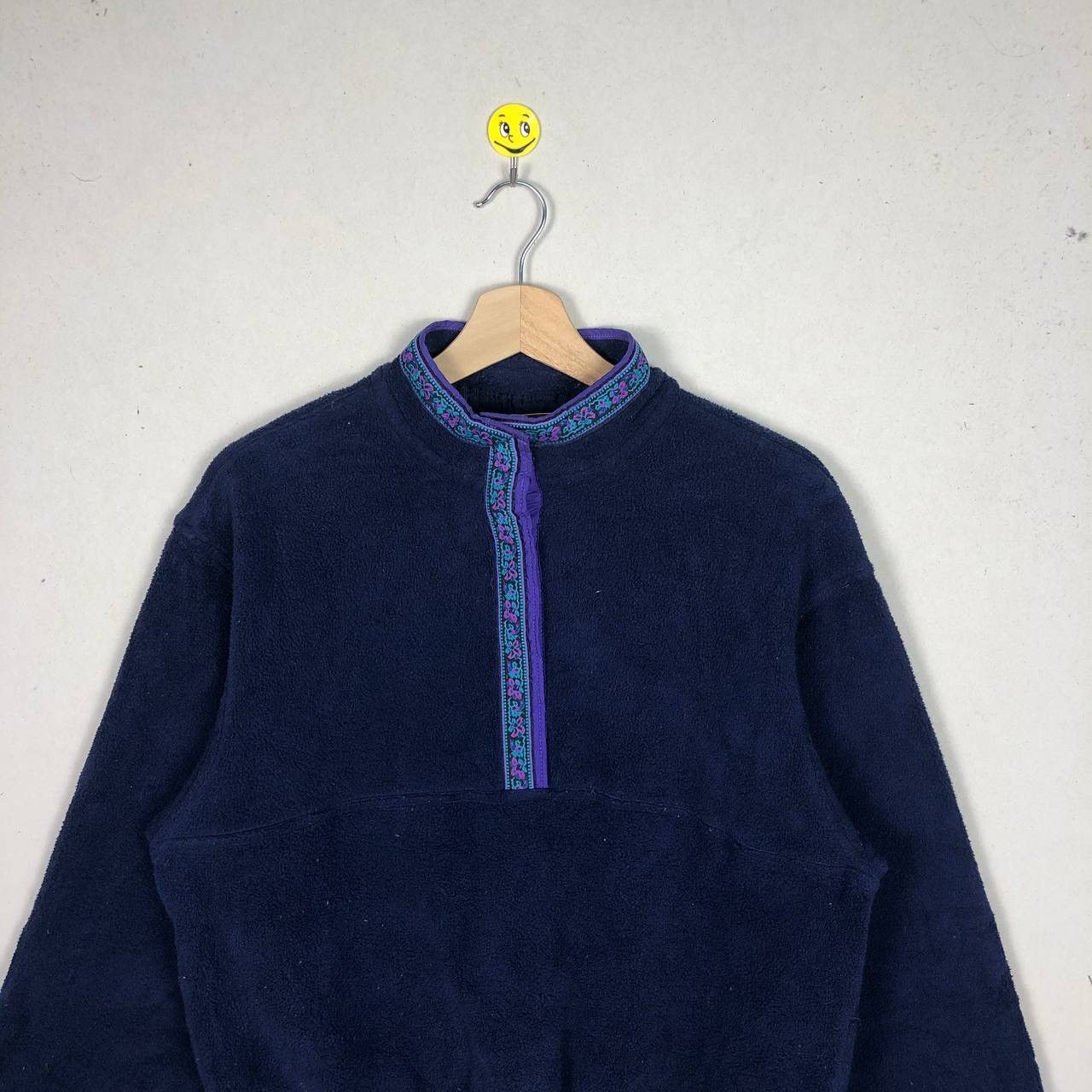 L.L. Bean Vintage 90s L.L Bean Fleece Half Zipper Jacket Anorak Navajo Size US M / EU 48-50 / 2 - 3 Thumbnail