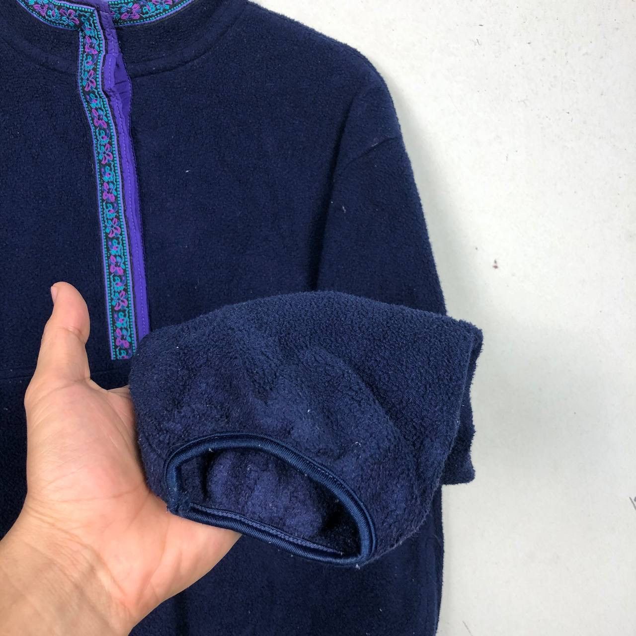 L.L. Bean Vintage 90s L.L Bean Fleece Half Zipper Jacket Anorak Navajo Size US M / EU 48-50 / 2 - 4 Thumbnail