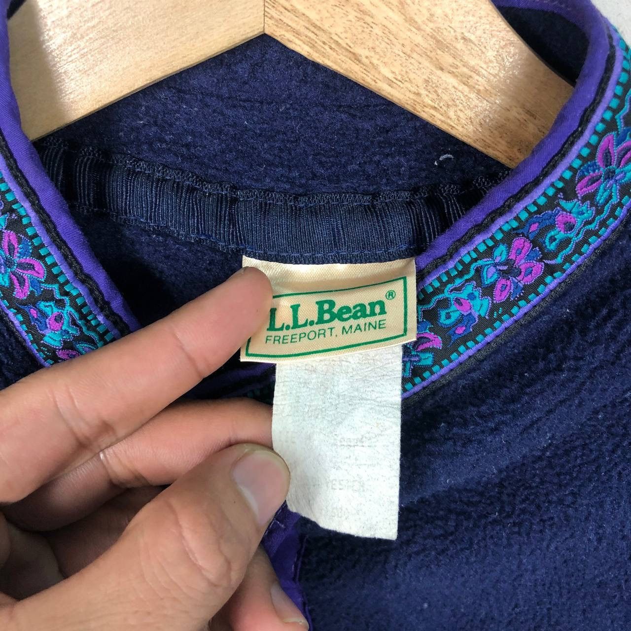 L.L. Bean Vintage 90s L.L Bean Fleece Half Zipper Jacket Anorak Navajo Size US M / EU 48-50 / 2 - 7 Thumbnail