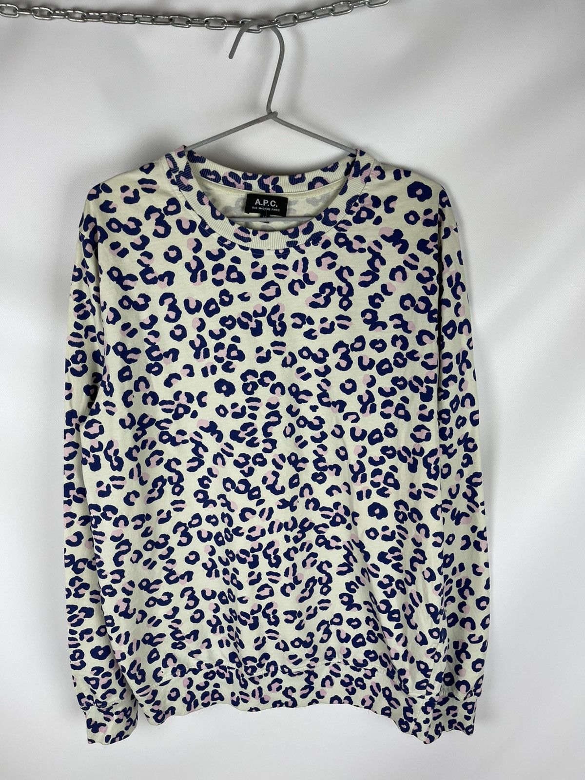 A.P.C. A.P.C rue Madame Paris awesome pattern light sweatshirt Size US M / EU 48-50 / 2 - 7 Thumbnail