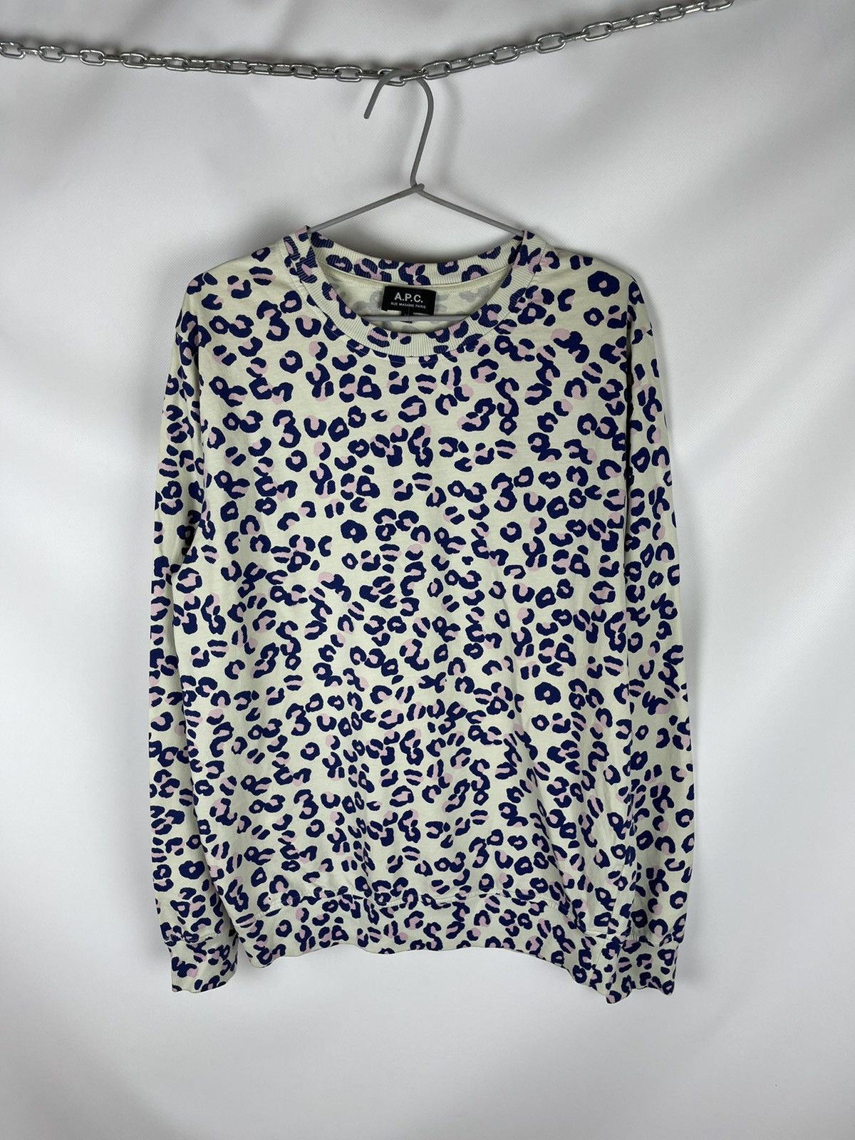 A.P.C. A.P.C rue Madame Paris awesome pattern light sweatshirt Size US M / EU 48-50 / 2 - 1 Thumbnail
