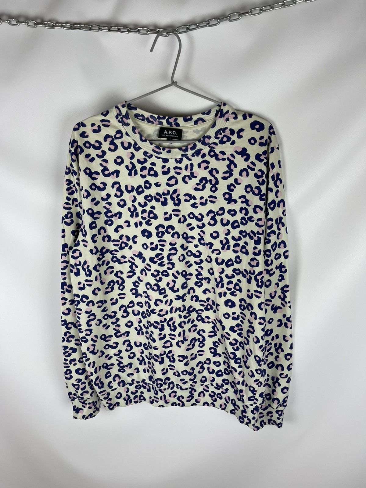 A.P.C. A.P.C rue Madame Paris awesome pattern light sweatshirt Size US M / EU 48-50 / 2 - 6 Thumbnail