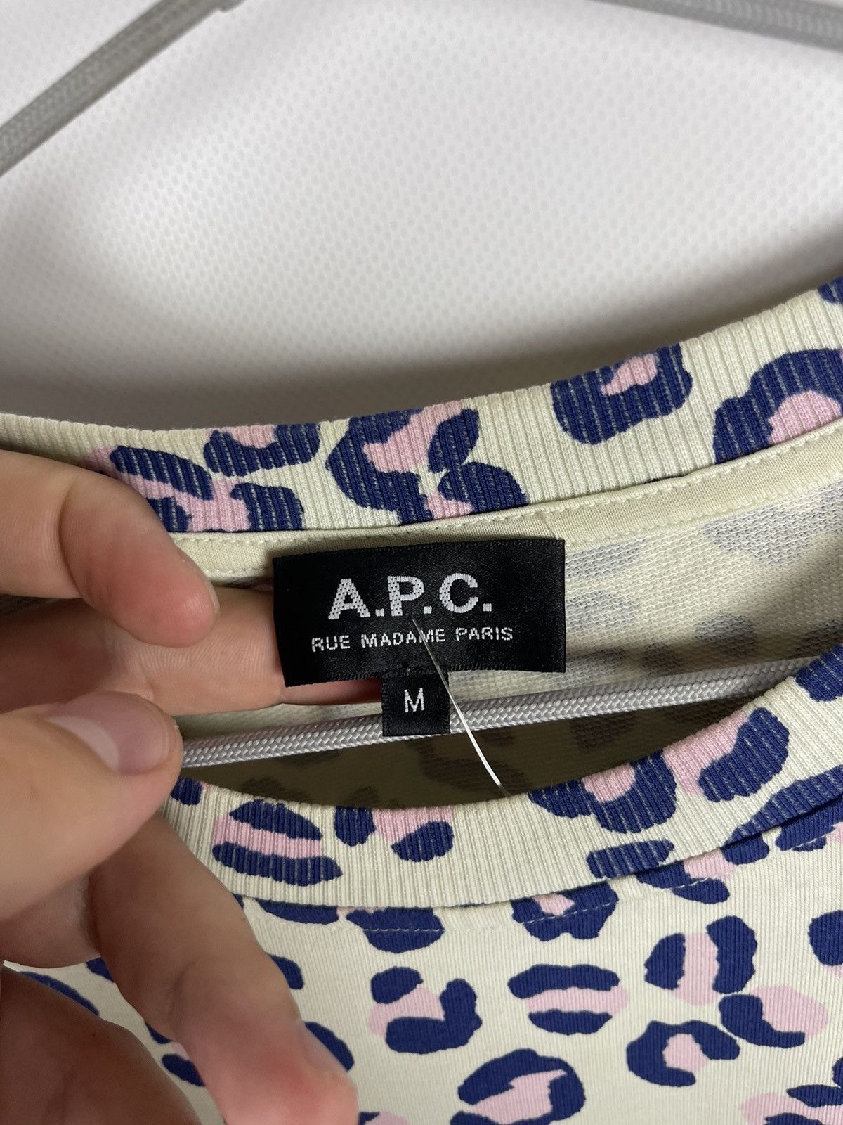 A.P.C. A.P.C rue Madame Paris awesome pattern light sweatshirt Size US M / EU 48-50 / 2 - 10 Thumbnail