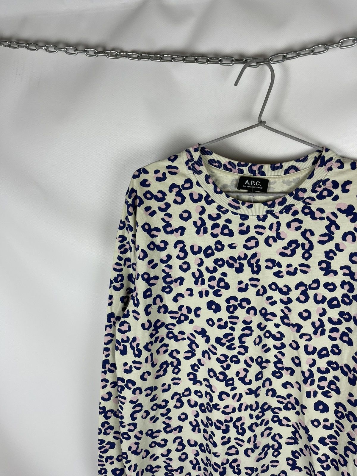 A.P.C. A.P.C rue Madame Paris awesome pattern light sweatshirt Size US M / EU 48-50 / 2 - 2 Thumbnail