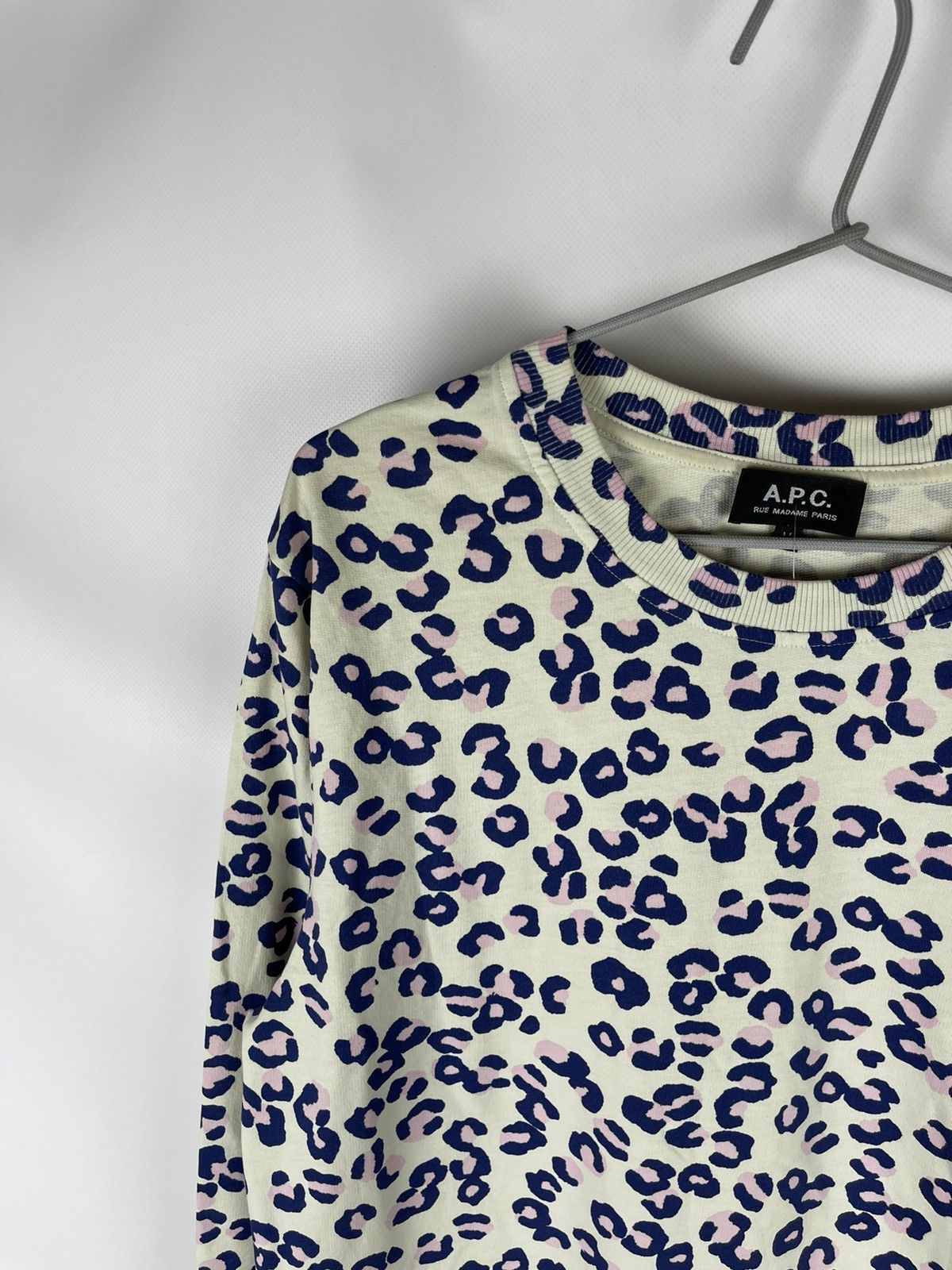 A.P.C. A.P.C rue Madame Paris awesome pattern light sweatshirt Size US M / EU 48-50 / 2 - 8 Thumbnail