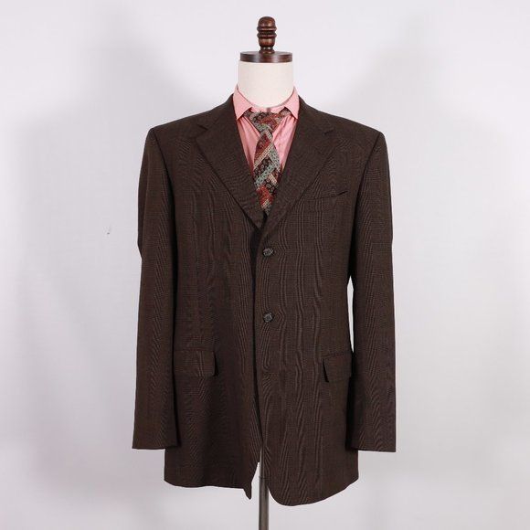 Hart Schaffner Marx Hart Schaffner Marx 43L Brown Sport Coat T365 | Grailed