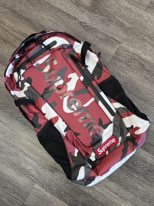Supreme Supreme SS21 Red Camo Backpack | Grailed