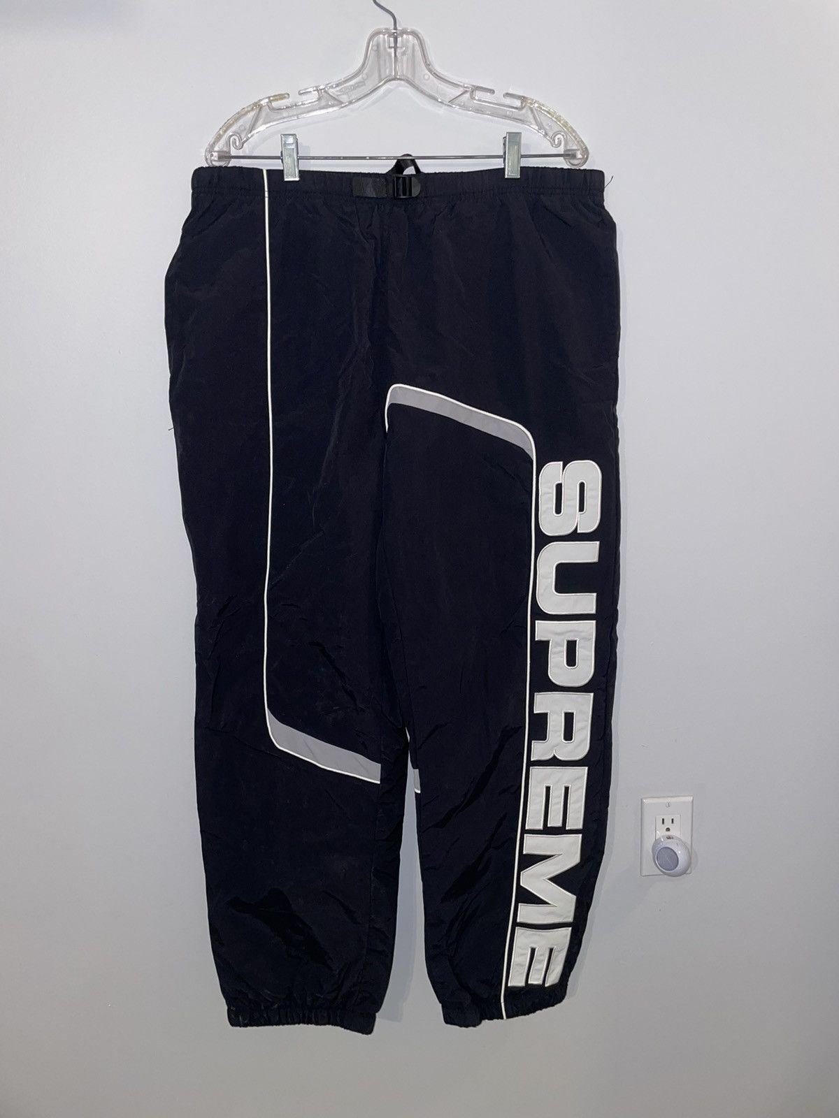 Supreme Supreme S Paneled Belted Track Pant | Grailed