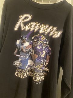 NFL, Shirts, Vintage Baltimore Ravens Mens Distressed Nfl Spellout  Graphic Promo Tee Size M