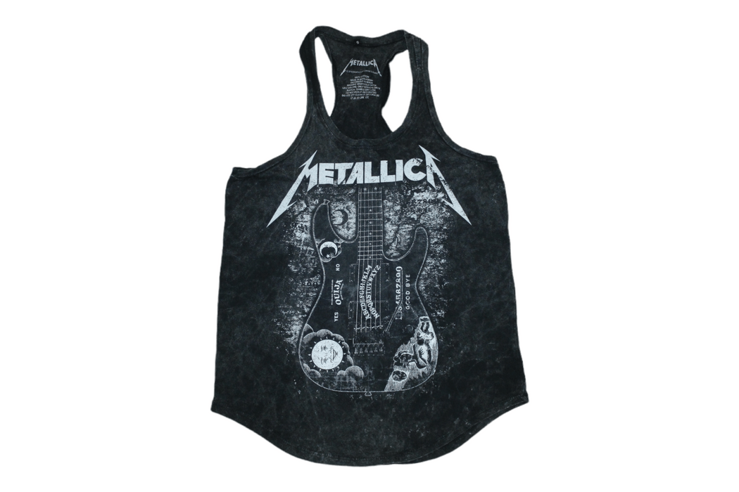 Metallica 🔥 VTG 🔥 Metallica Guitar Print Garment Dyed Tank Top | Grailed