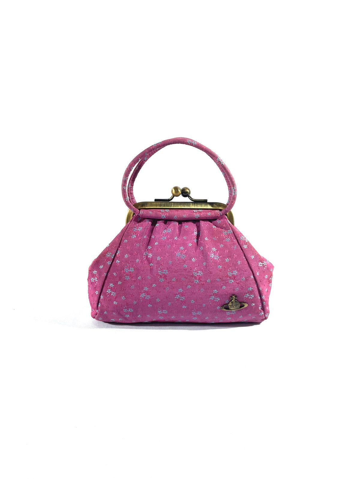 Vivienne Westwood Vintage Fabric Frame Purse in Purple, Women's