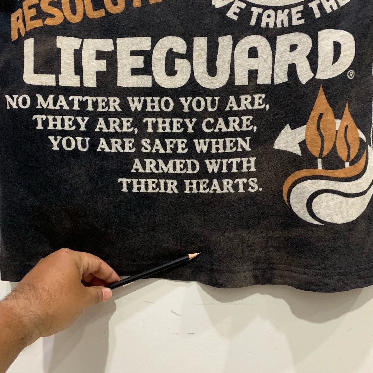 Japanese Brand × Other × Vintage LIFEGUARD Tee Size M Fits S Size US S / EU 44-46 / 1 - 11 Thumbnail