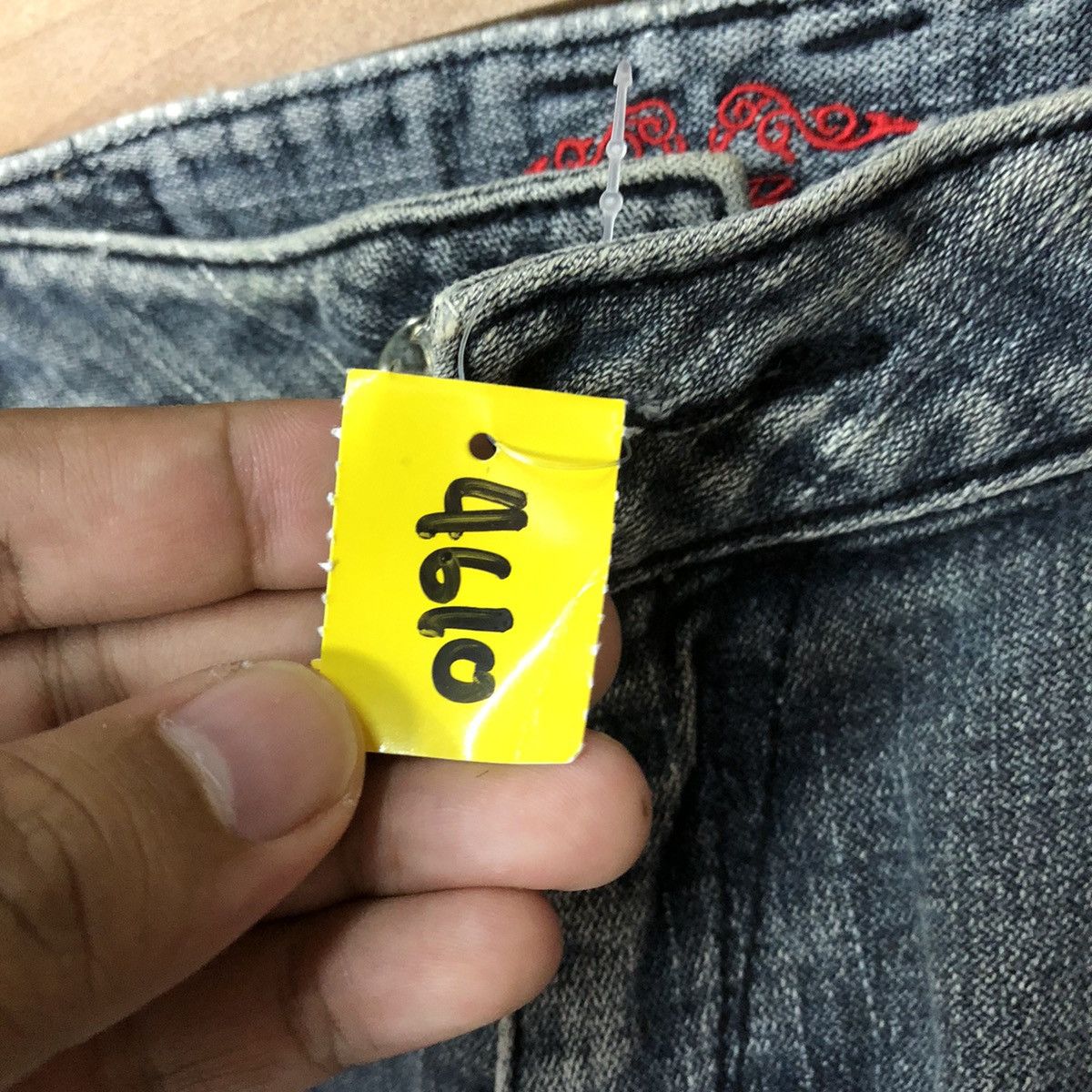 Faded Glory Bcbg faded Black Denim jeans cross vintage Pants #4610 Size 32" / US 10 / IT 46 - 8 Thumbnail