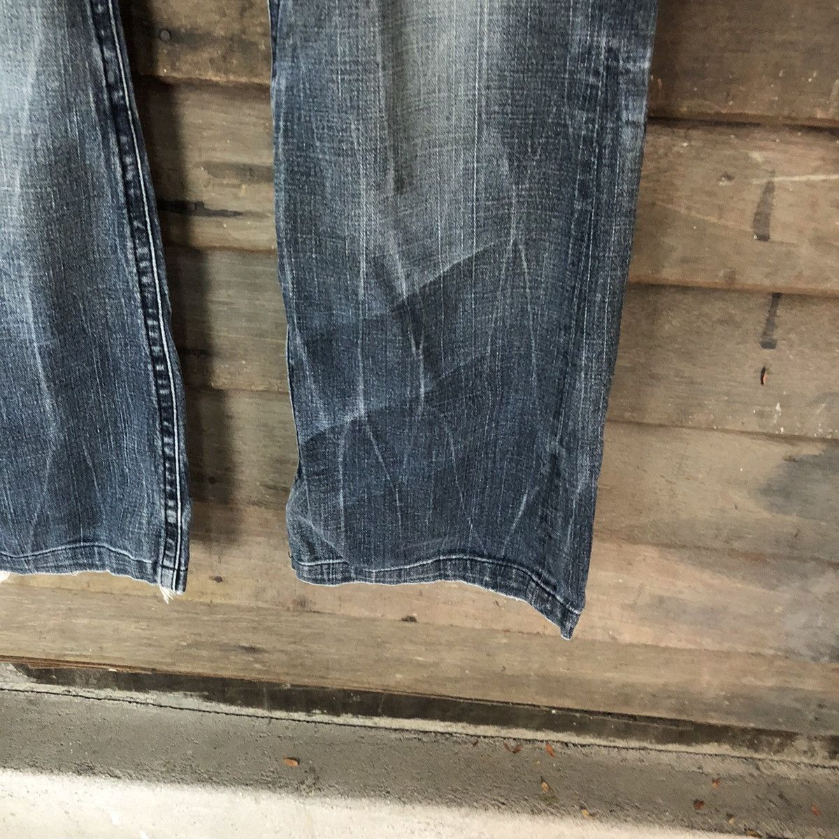 Faded Glory Bcbg faded Black Denim jeans cross vintage Pants #4610 Size 32" / US 10 / IT 46 - 7 Thumbnail