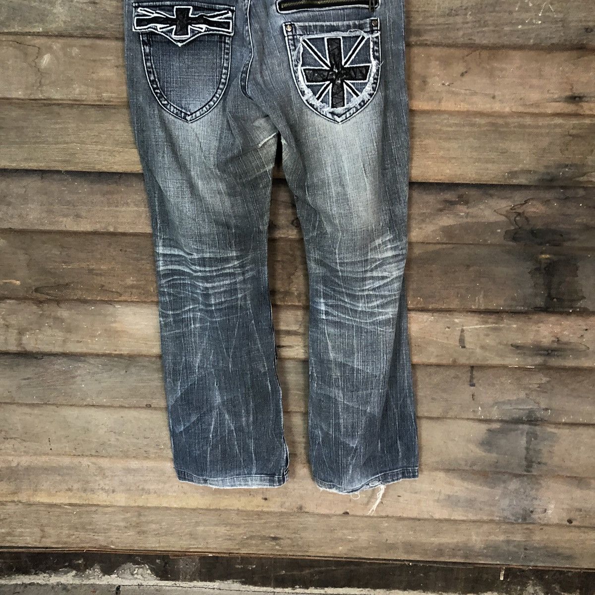 Faded Glory Bcbg faded Black Denim jeans cross vintage Pants #4610 Size 32" / US 10 / IT 46 - 12 Thumbnail