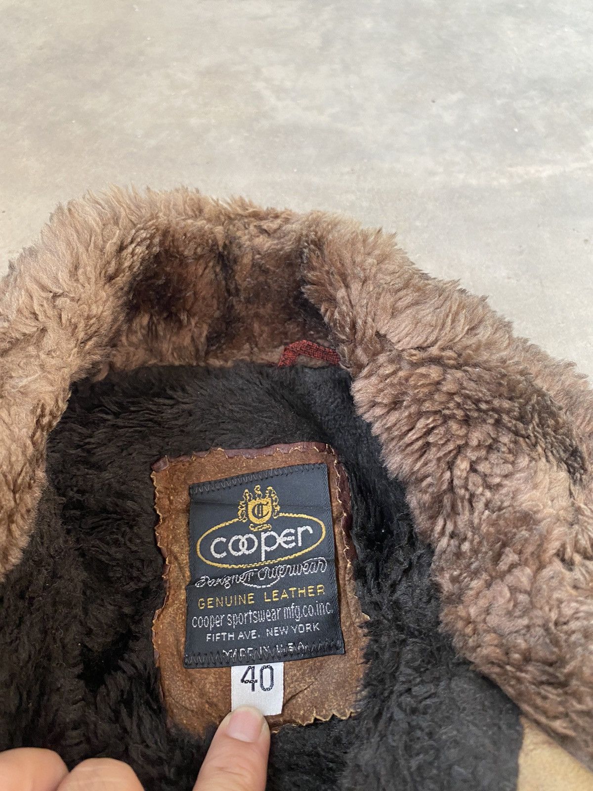 Cooper × Genuine Leather Vintage Cooper Suede Jacket Zipper Talon Leather Size US M / EU 48-50 / 2 - 9 Thumbnail