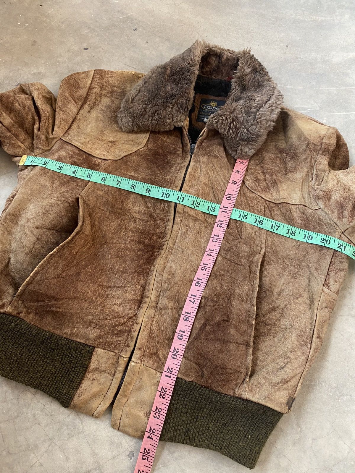 Cooper × Genuine Leather Vintage Cooper Suede Jacket Zipper Talon Leather Size US M / EU 48-50 / 2 - 11 Thumbnail