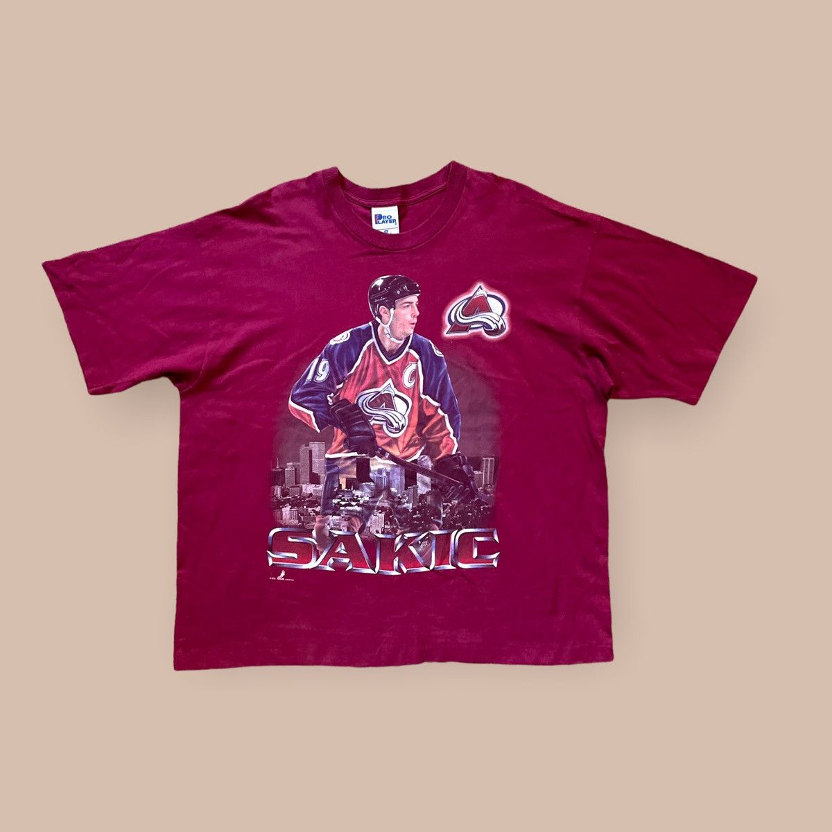 90's Joe Sakic Colorado Avalanche Pro Player T-shirt - Trends Bedding