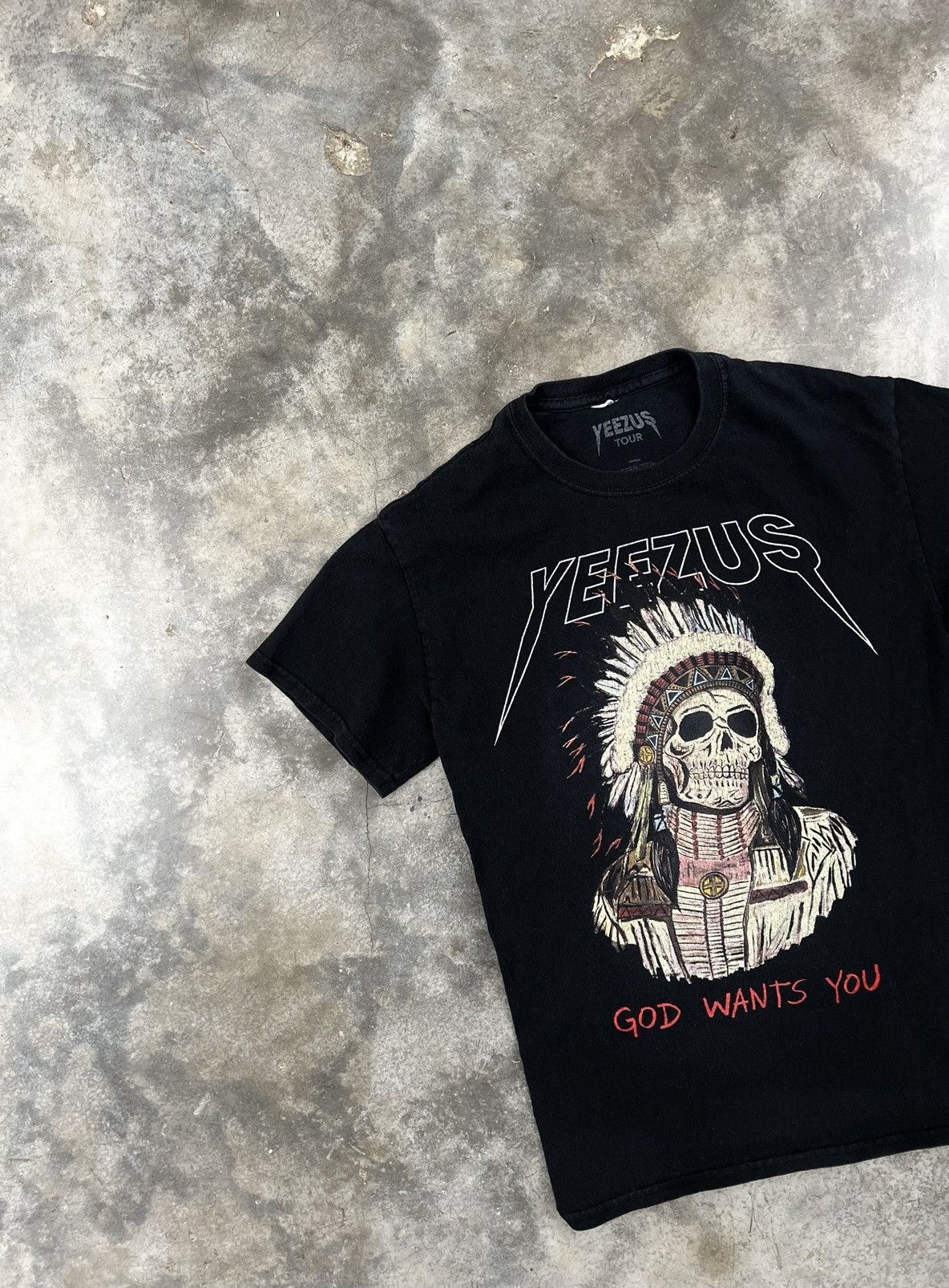 Kanye West Kanye West Yeezus God Wants You Wes Lang Reaper Tee Black Size US S / EU 44-46 / 1 - 2 Thumbnail