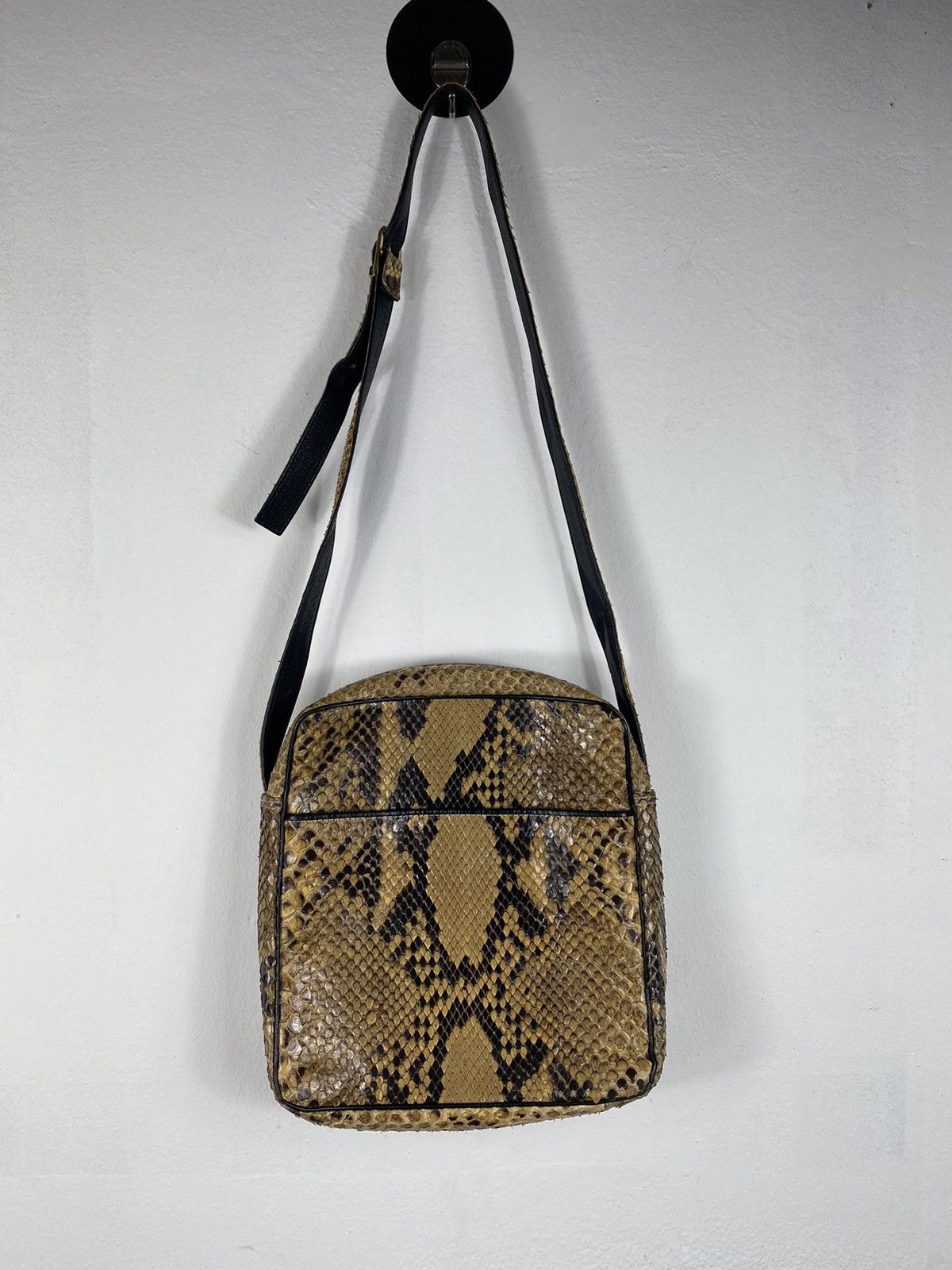 Custom × Genuine Leather Rare 🔥🔥Burma Python Genuine Skin Slim Bag ...