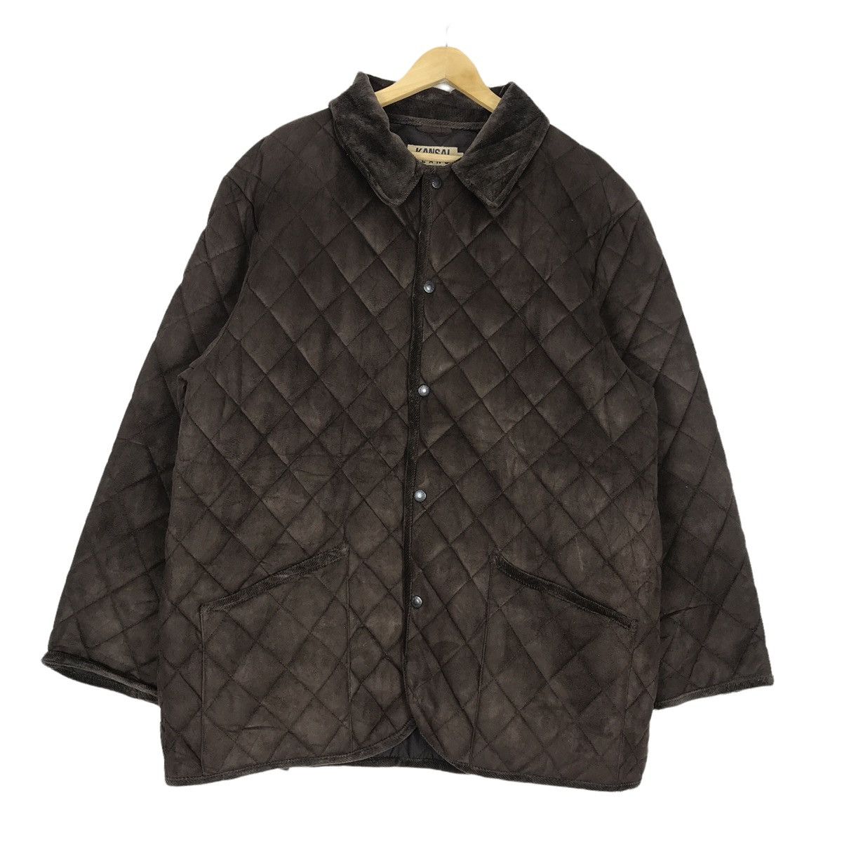 Kansai jeans quilted snap button jacket