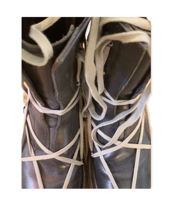 Rick Owens Rick Owens fw17 glitter pentagram creeper boots Grailed