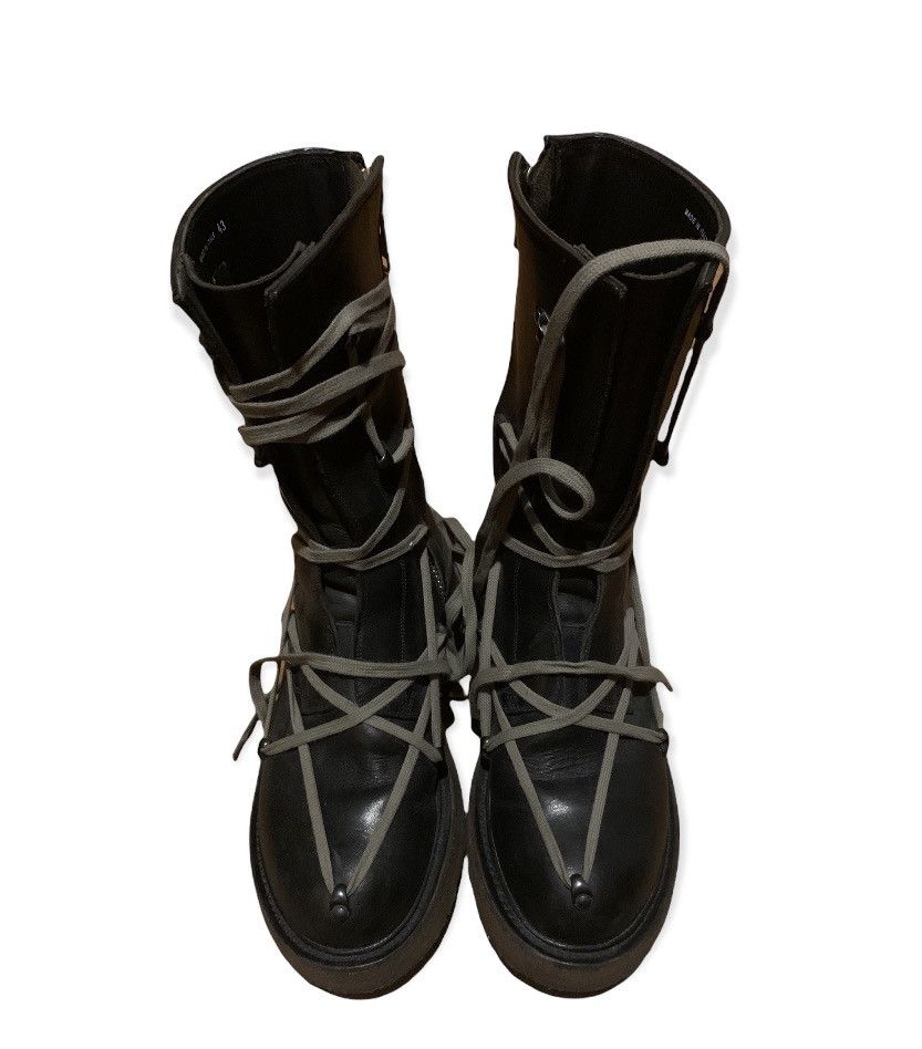 Rick Owens Rick Owens fw17 glitter pentagram creeper boots Grailed