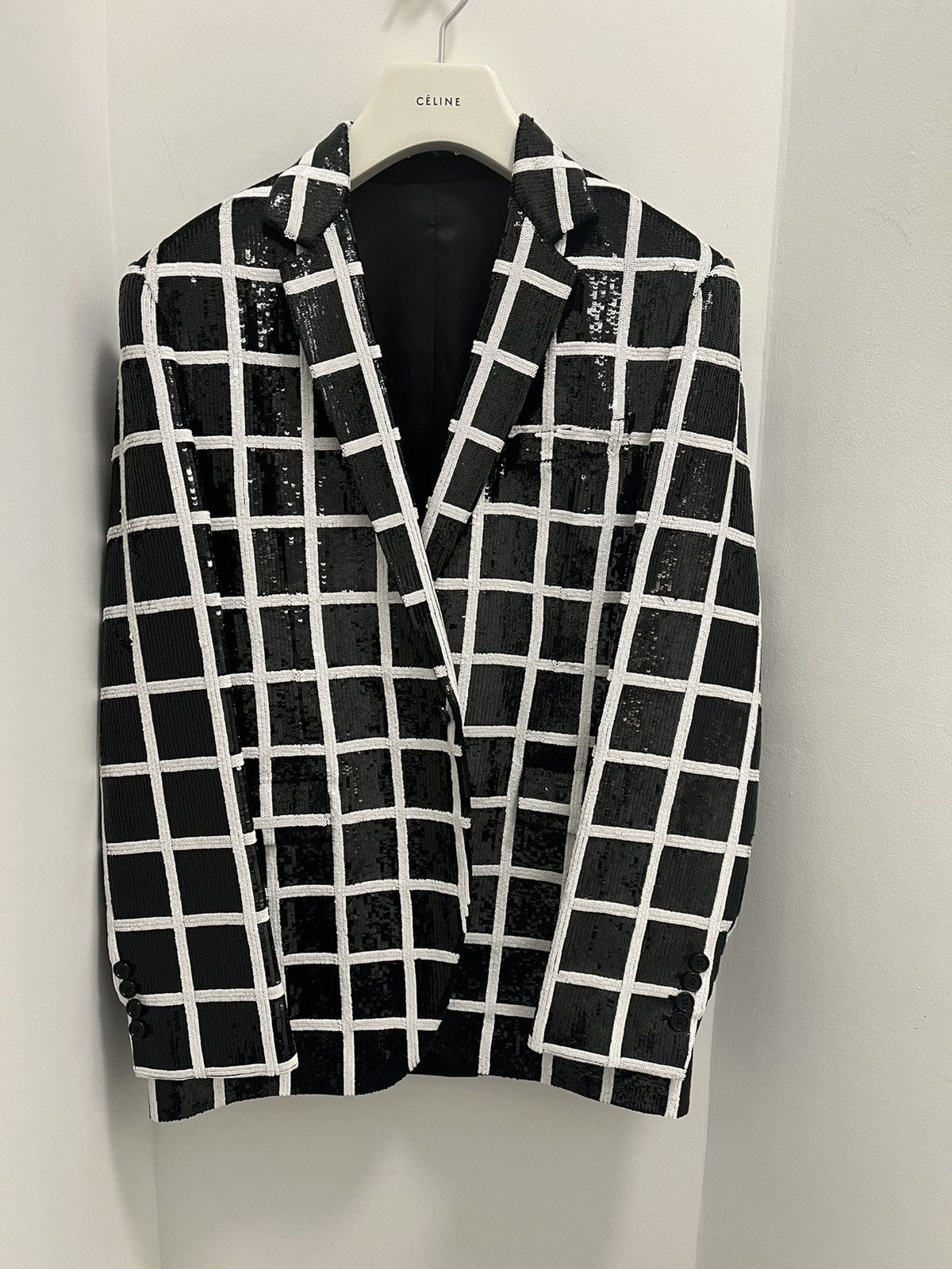 $25K FW19 Runway Sequence Jacket in Black & White