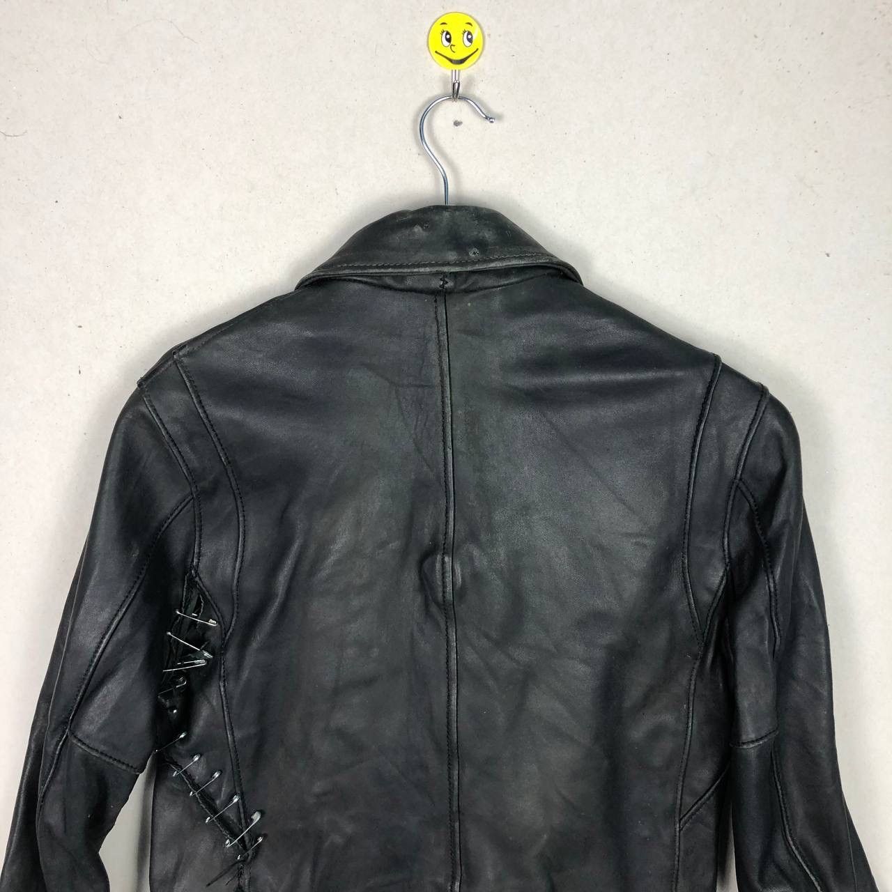 United Arrows United Arrow Double Collar Damage Design Punk Gothic Style Size US L / EU 52-54 / 3 - 6 Thumbnail