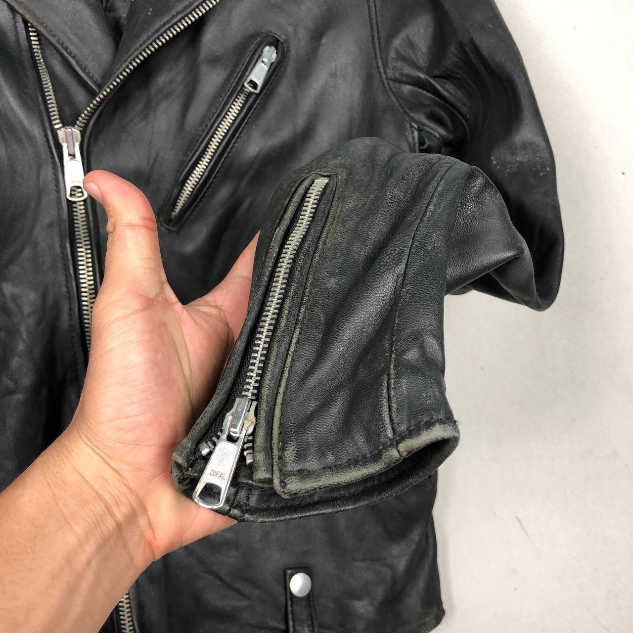 United Arrows United Arrow Double Collar Damage Design Punk Gothic Style Size US L / EU 52-54 / 3 - 8 Thumbnail
