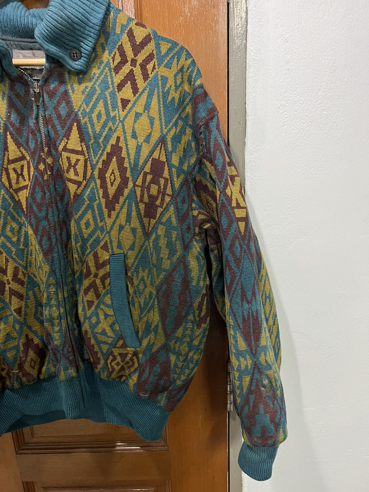 Vintage Knitwear vintage Demain clair colourful Size US L / EU 52-54 / 3 - 2 Thumbnail