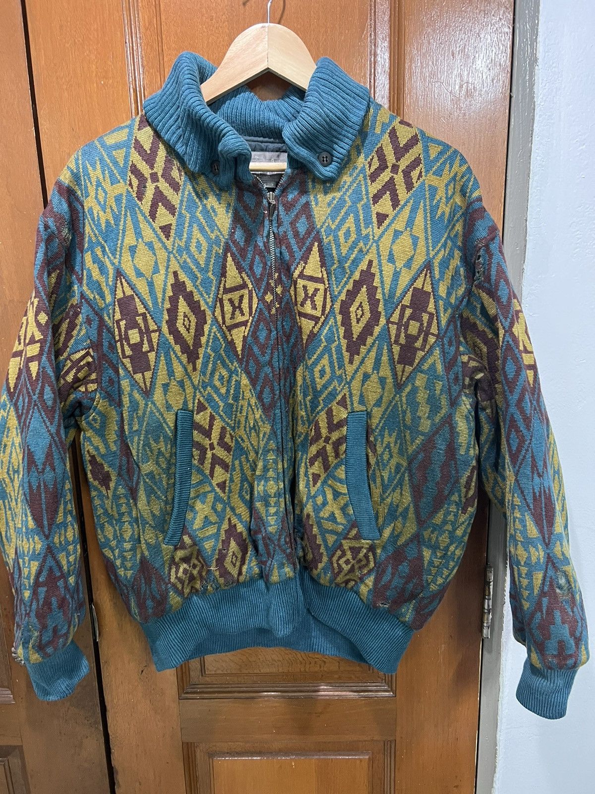 Vintage Knitwear vintage Demain clair colourful Size US L / EU 52-54 / 3 - 1 Thumbnail