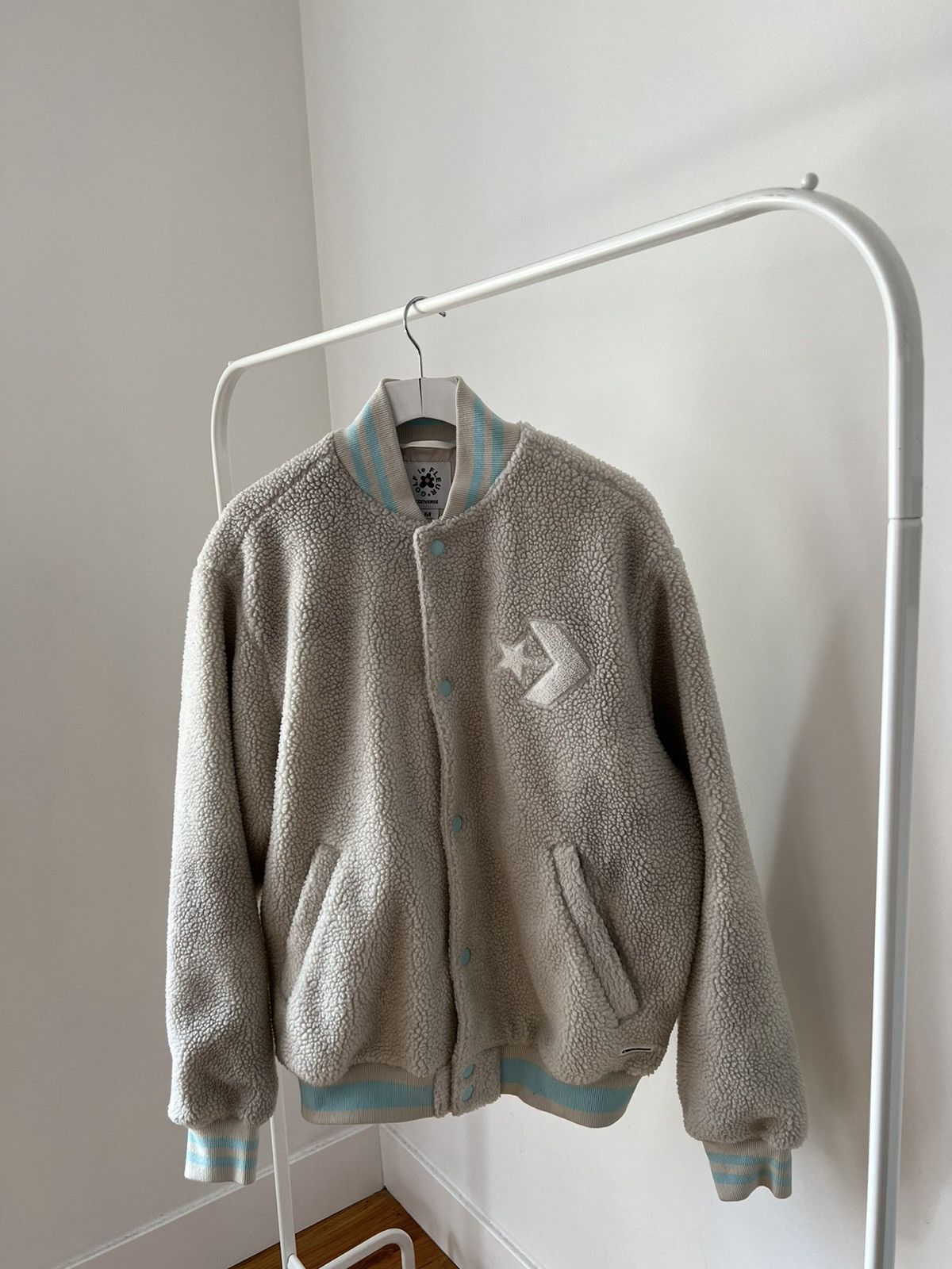 Converse x golf le outlet fleur sherpa bomber jacket