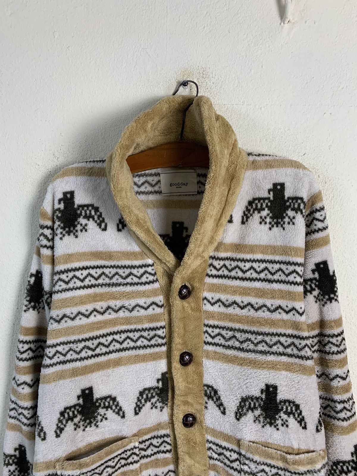 Japanese Brand Good Day Nice Design Fleece Jacket Size US M / EU 48-50 / 2 - 4 Thumbnail